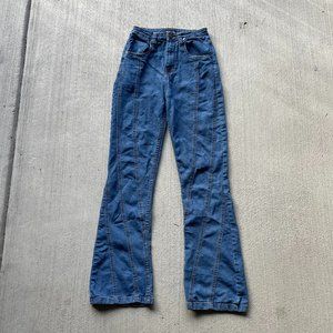 PLT Pretty Little Thing Bell Bottom High Rise Flare Jeans Size 8